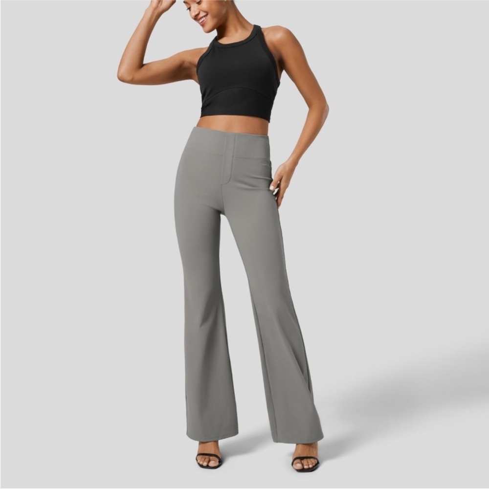 HALARA FLEX HIGH WAISTED FLARE WORK PANTS